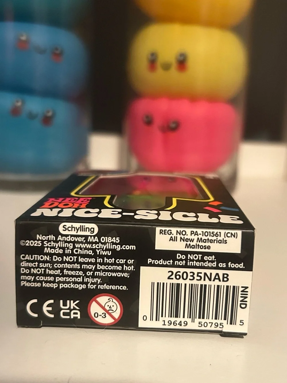 NeeDoh Nice-Sicle Rainbow Popsicle Schylling Authentic Super Solid Squish w/ Box